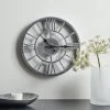 Dunelm Skeleton Clock 30cm Silver