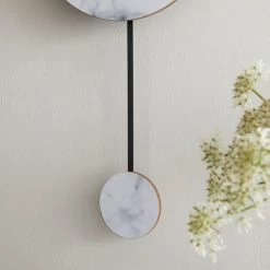 Dunelm Marble Pendulum Clock -Decorative Discount Store 30728470 alt02