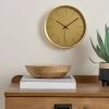 Dunelm Aluminium Gold 26cm Silent Clock