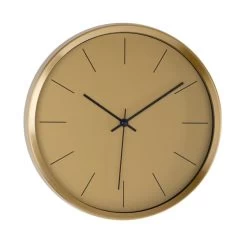 Dunelm Aluminium Gold 26cm Silent Clock -Decorative Discount Store 30728527 alt02