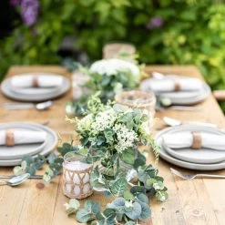 Dunelm Foliage Arrangement In Glass Cube -Decorative Discount Store 30730012 alt02