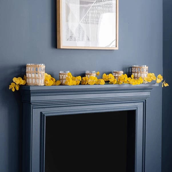 Dunelm Eucalyptus Ochre Garland 1 Dunelm Eucalyptus Ochre Garland