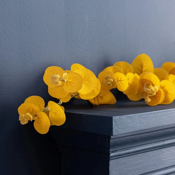 Dunelm Eucalyptus Ochre Garland 2 Dunelm Eucalyptus Ochre Garland - Image 2