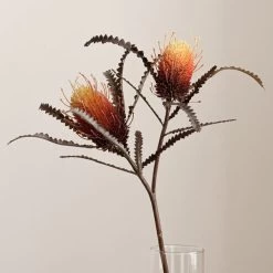 Dunelm Banksia Orange Spray -Decorative Discount Store 30730262 alt01