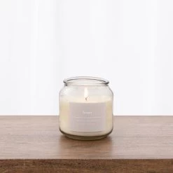 Dunelm Linen Jar Candle With Cork Lid 4 Dunelm Linen Jar Candle With Cork Lid -Decorative Discount Store 30731507 alt01