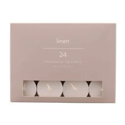 Dunelm Pack Of 24 Linen Tealights 3 Dunelm Pack Of 24 Linen Tealights -Decorative Discount Store 30731513 alt02