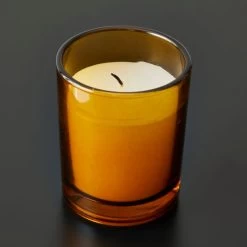 Dunelm Amber Set Of 3 Votive Candles -Decorative Discount Store 30732411 alt01