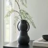 Dunelm Matt Black 23cm Vase