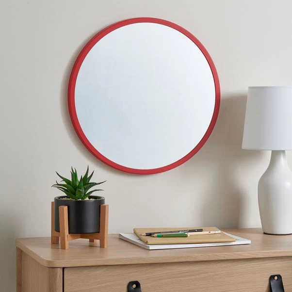Dunelm Kid's Elements Round Wall Mirror, 40cm 1 Dunelm Kid's Elements Round Wall Mirror, 40cm