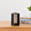 Dunelm Pack Of 6 Black Pillar Candles