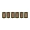 Dunelm Pack Of 6 Olive Pillar Candles