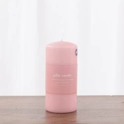 Dunelm Pack Of 6 Rose Pillar Candles