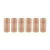 Dunelm Pack Of 6 Brown Pillar Candles
