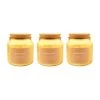 Dunelm Pack Of 3 Sandalwood Jar Candles With Cork Lid