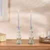 Dunelm Pack Of 2 Taper Candles Grey Set Of 12