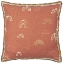 Dunelm Red Clay Rain Shadow Cushion