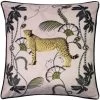 Dunelm Tropica Cheetah Cushion Blush