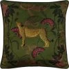 Dunelm Tropica Cheetah Cushion Khaki