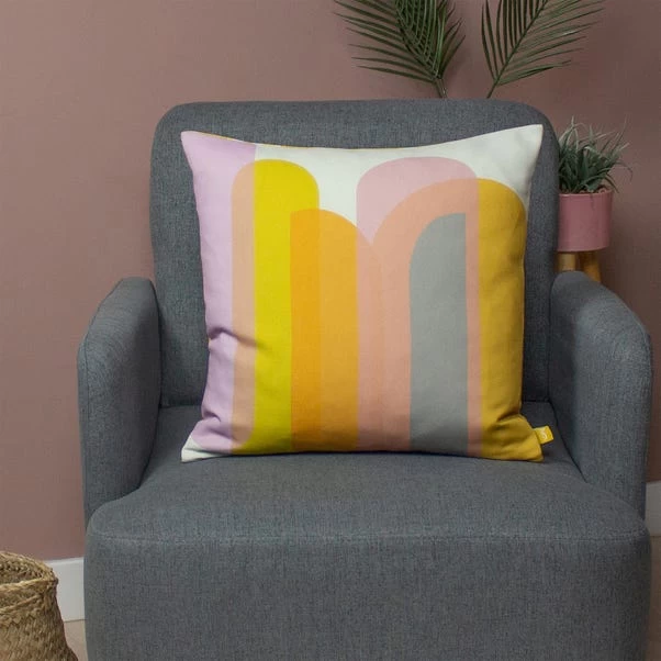 Dunelm Cotton Multicoloured Cushion 1 Dunelm Cotton Multicoloured Cushion