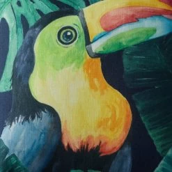 Dunelm Toucan Jungle Print Cushion -Decorative Discount Store 30739737 alt04