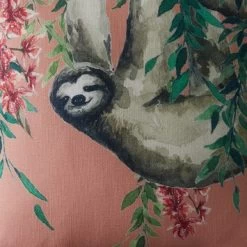 Dunelm Sloth Jungle Print Cushion -Decorative Discount Store 30739738 alt04