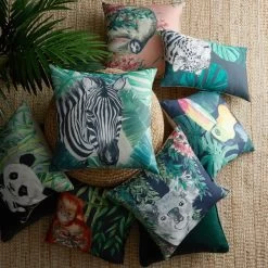 Dunelm Sloth Jungle Print Cushion -Decorative Discount Store 30739738 alt09