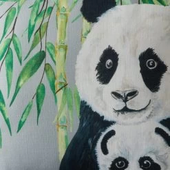 Dunelm Panda Jungle Print Cushion -Decorative Discount Store 30739740 alt04