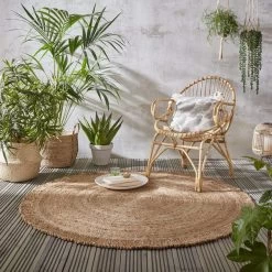 Dunelm Eta Jute Circle Rug