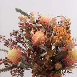 Dunelm Florals Forever Autumn Protea And Gypsophila Bouquet -Decorative Discount Store 30742673 alt01