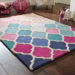Dunelm Rosella Geometric Rug