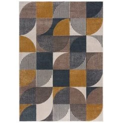 Dunelm Retro Geo Rug -Decorative Discount Store 30745099 alt01