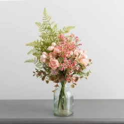 Dunelm Ranunculus And Fern Letterbox Bouquet -Decorative Discount Store 30748831 alt02