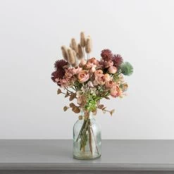 Dunelm Lagarus Chestnut And Ranunculus Letterbox Bouquet -Decorative Discount Store 30748833 alt02