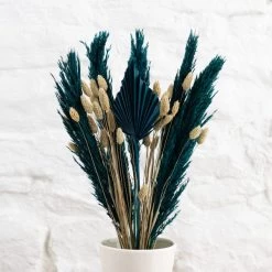 Dunelm Teal Dried Bouquet -Decorative Discount Store 30748838 alt03