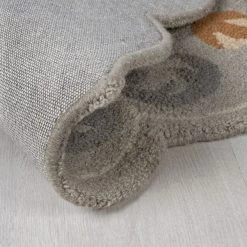 Dunelm Larch Wool Scallop Circle Rug -Decorative Discount Store 30748959 alt04