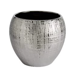 Dunelm Silver Romano Plant Pot 22cm -Decorative Discount Store 30749222 alt02