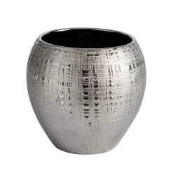 Dunelm Silver Romano Plant Pot 15cm -Decorative Discount Store 30749223 alt01