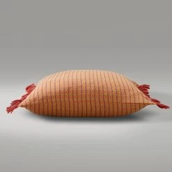 Dunelm Bilbao Woven Fringe Terracotta Cushion -Decorative Discount Store 30751266 alt02