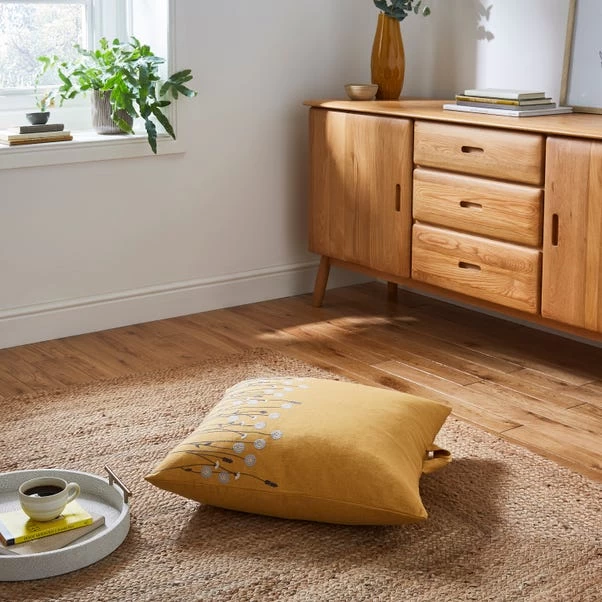 Dunelm Scandi Floral Floor Cushion 1 Dunelm Scandi Floral Floor Cushion