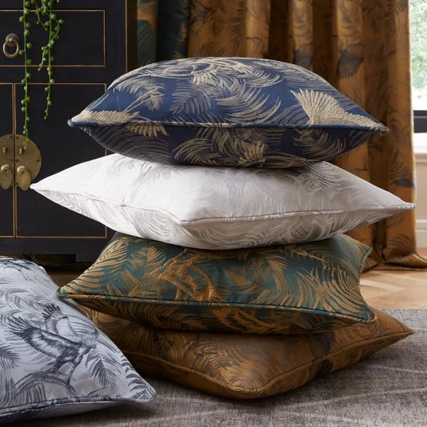 Dunelm Crane Navy Cushion 6 Dunelm Crane Navy Cushion - Image 6