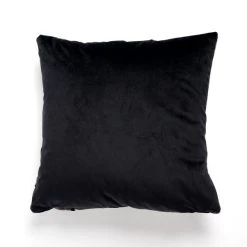 Dunelm Curves Cut Velvet Geometric Black Cushion -Decorative Discount Store 30752034 alt03