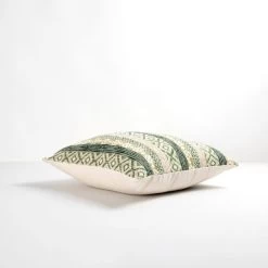 Dunelm Global Geometric Green Cushion -Decorative Discount Store 30752041 alt04