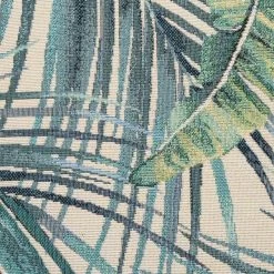 Dunelm Palm Leaf Tapestry Teal Cushion -Decorative Discount Store 30752043 alt05