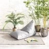 Dunelm Outdoor Kid's Grey Pyramid Beanbag Chair