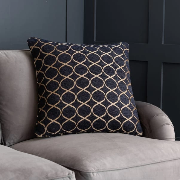 Dunelm Chenille Ogee Cushion 1 Dunelm Chenille Ogee Cushion