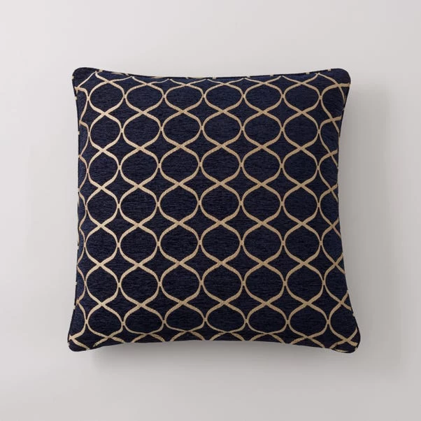 Dunelm Chenille Ogee Cushion 2 Dunelm Chenille Ogee Cushion - Image 2