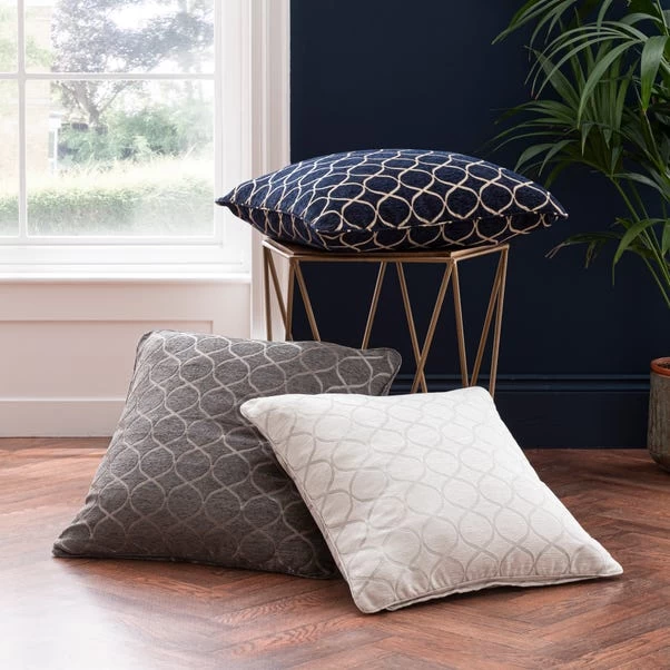 Dunelm Chenille Ogee Cushion 5 Dunelm Chenille Ogee Cushion - Image 5