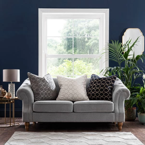 Dunelm Chenille Ogee Cushion 6 Dunelm Chenille Ogee Cushion - Image 6