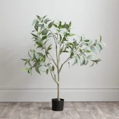 Dunelm Artificial Green Seeding Gum Tree 120cm -Decorative Discount Store 30752424 alt01