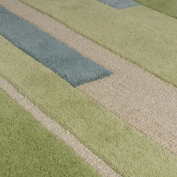 Dunelm Block Stripes Wool Rug 3 Dunelm Block Stripes Wool Rug - Image 3